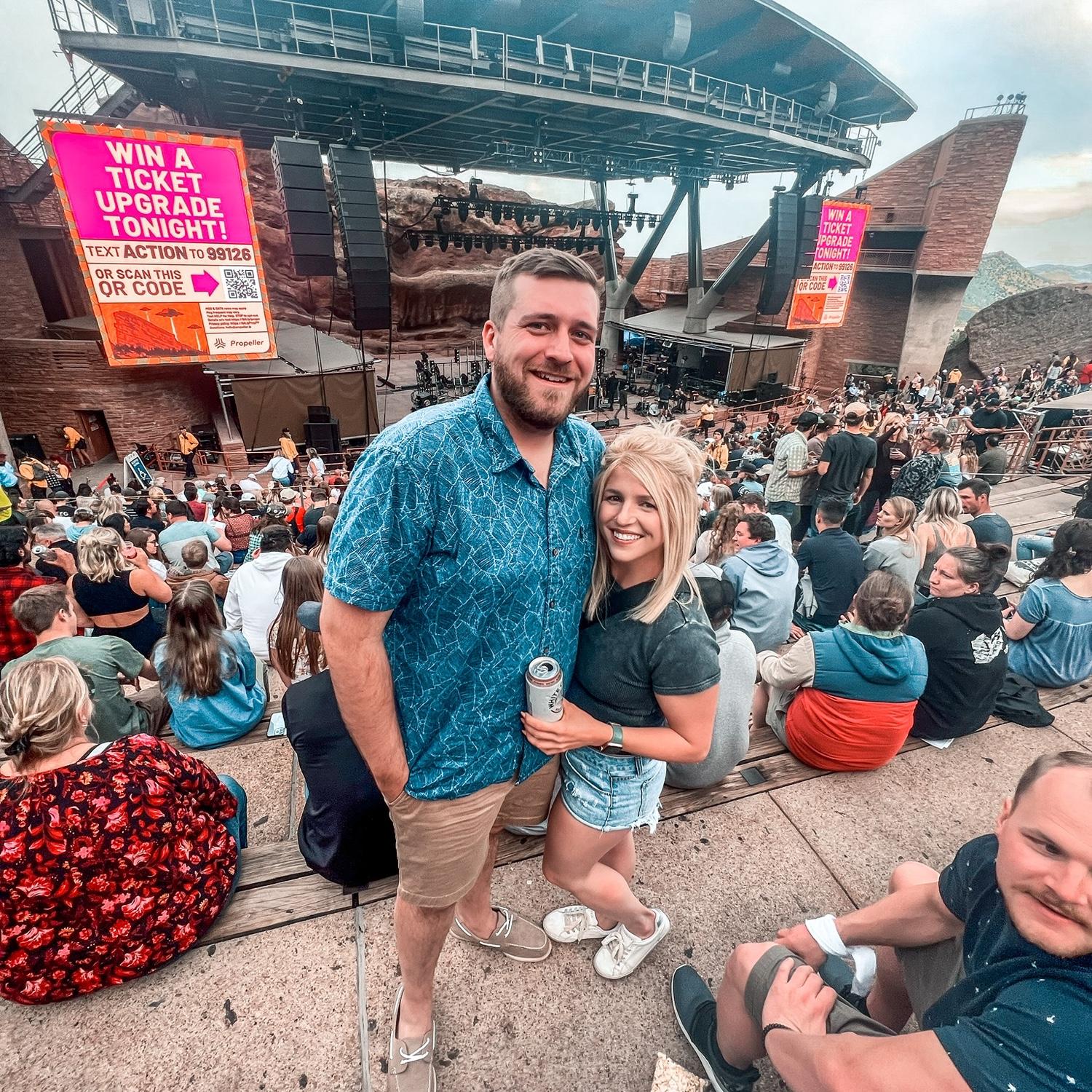 1st Red Rocks Concert together