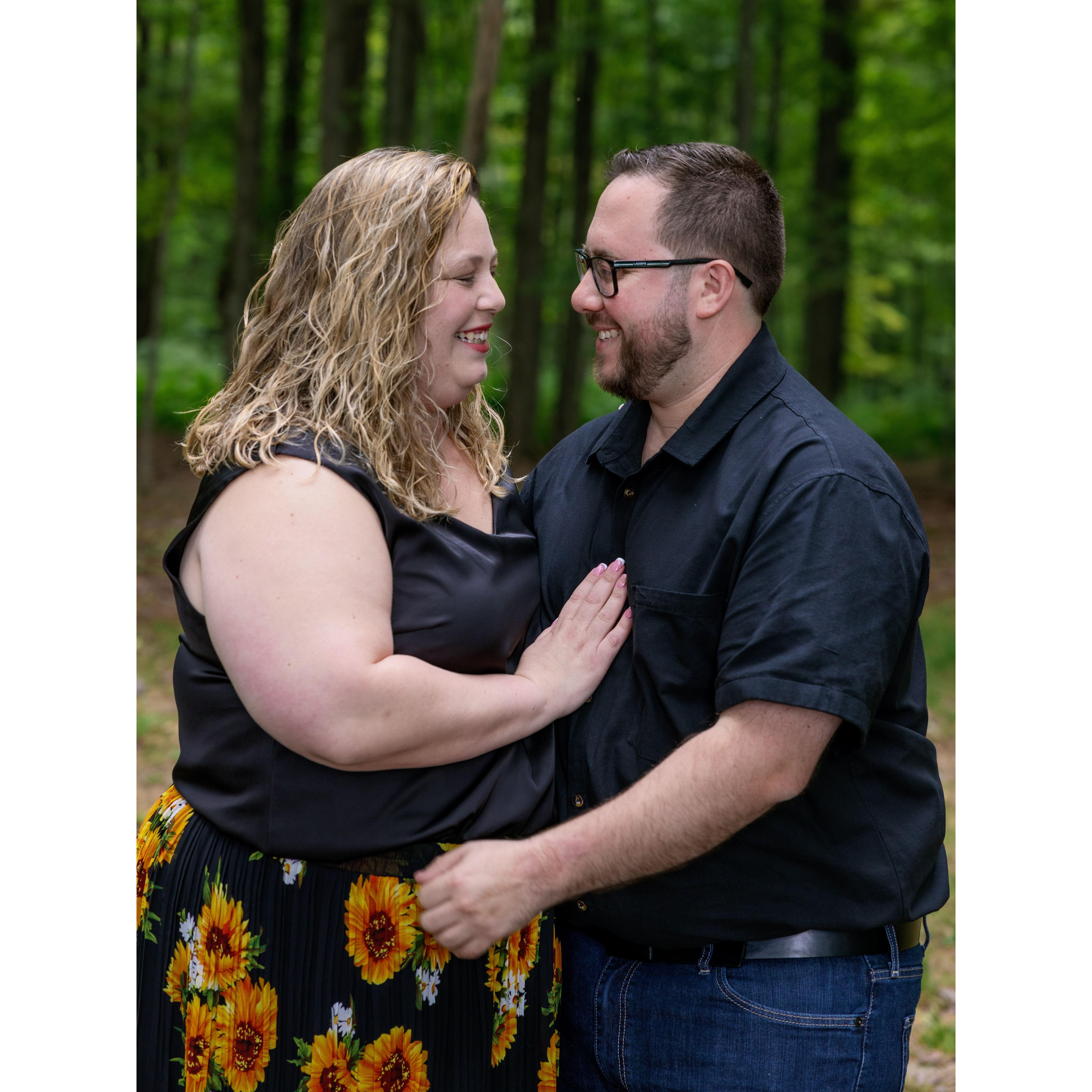 Engagement session- in the woods