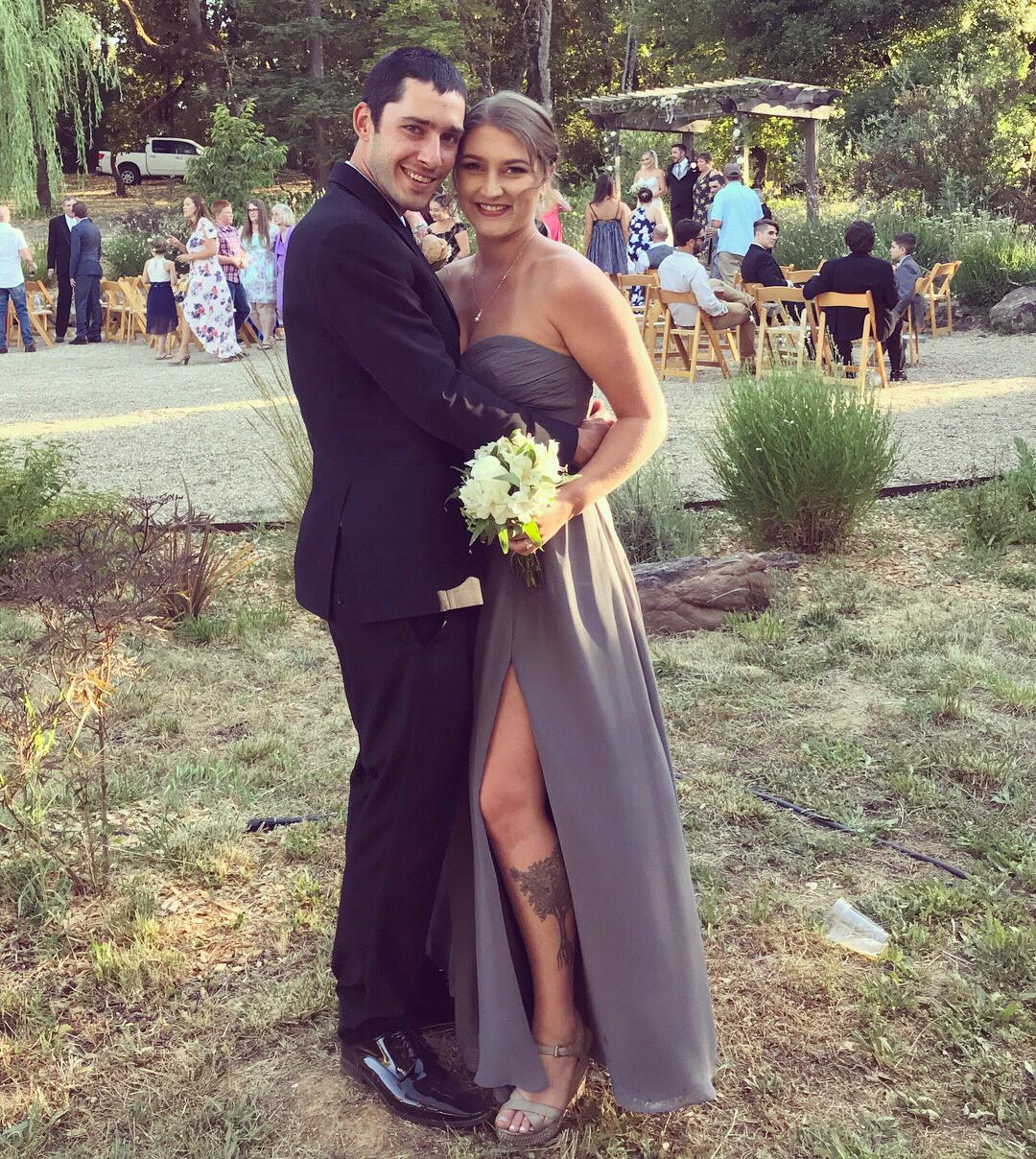 Groomsman and Bridesmaid for Angie and Patrick’s wedding.