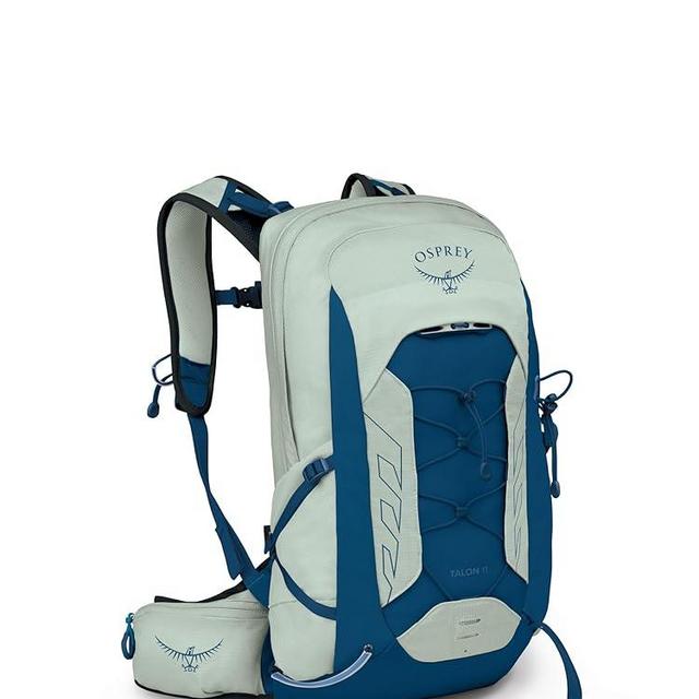 Osprey Talon 11L Men's Lightweight Hiking Backpack with Hipbelt, Frosty Mint Green/Night Shift