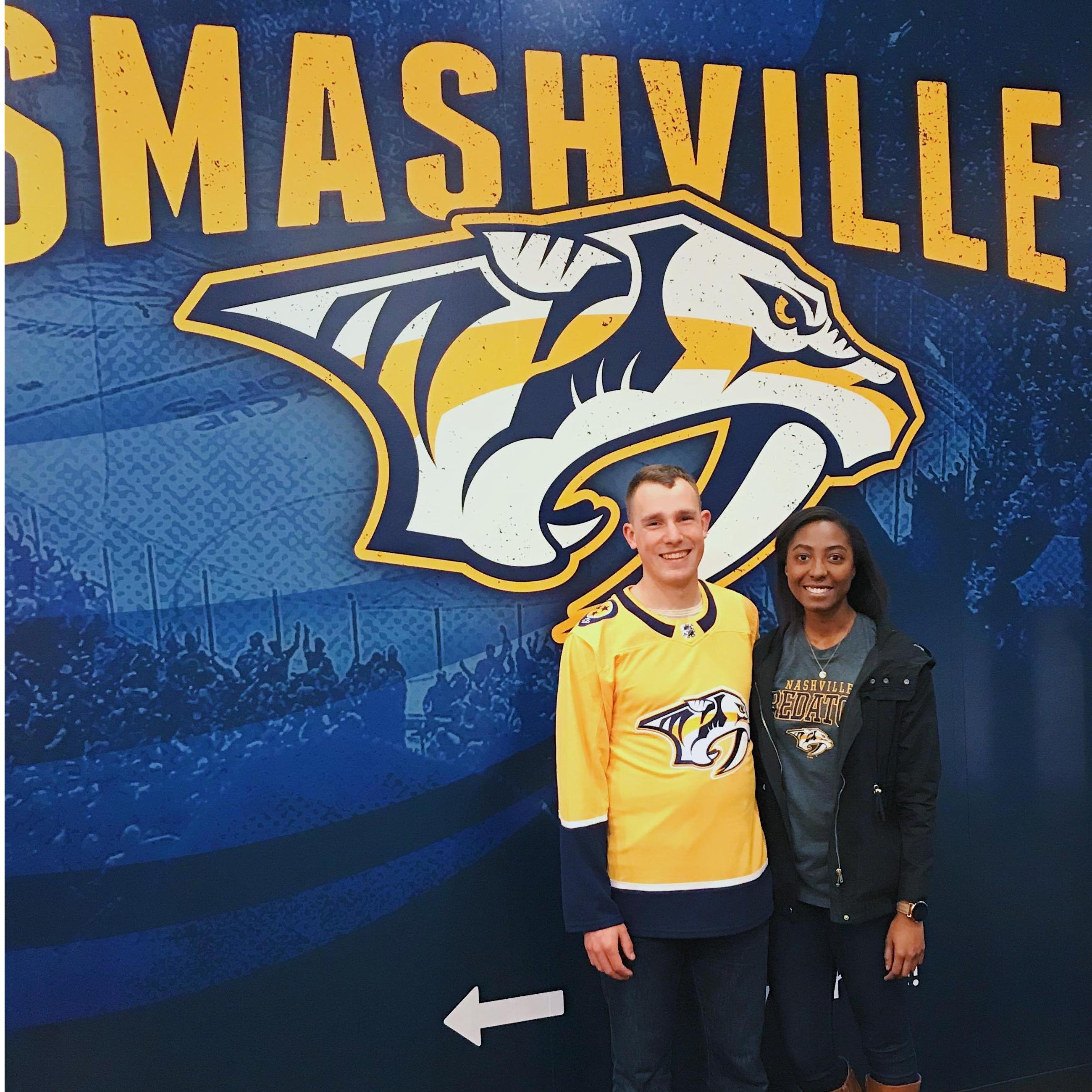 First Nashville NHL Predators Game