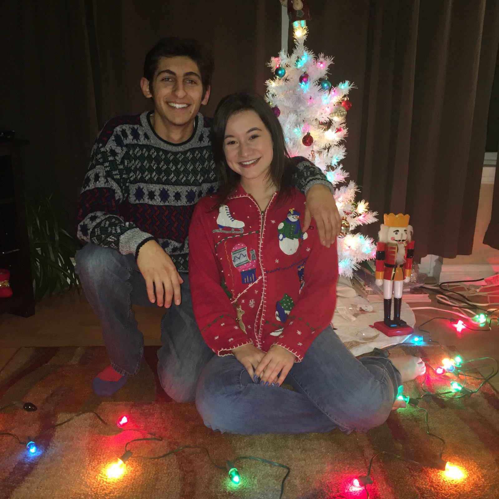 First Christmas together (this one we made into a Christmas card 🤣)