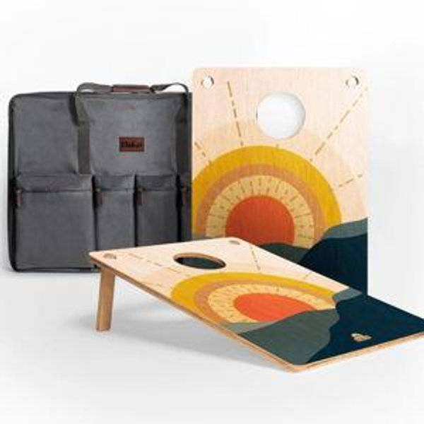 22in x 31in Sunrise 1-Hole Weekender Travel Cornhole Boards