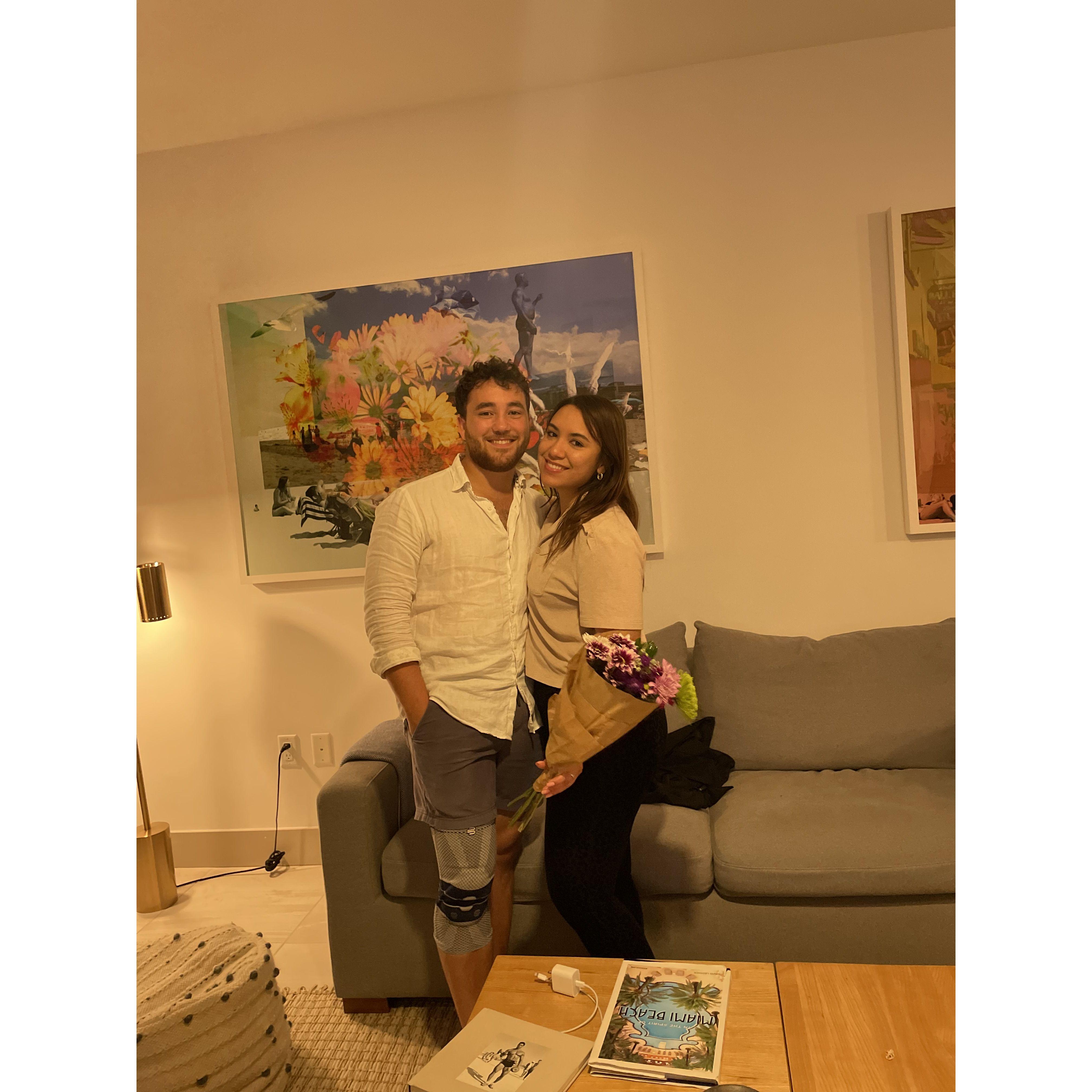 This was our first photo together. We will be taking many more!