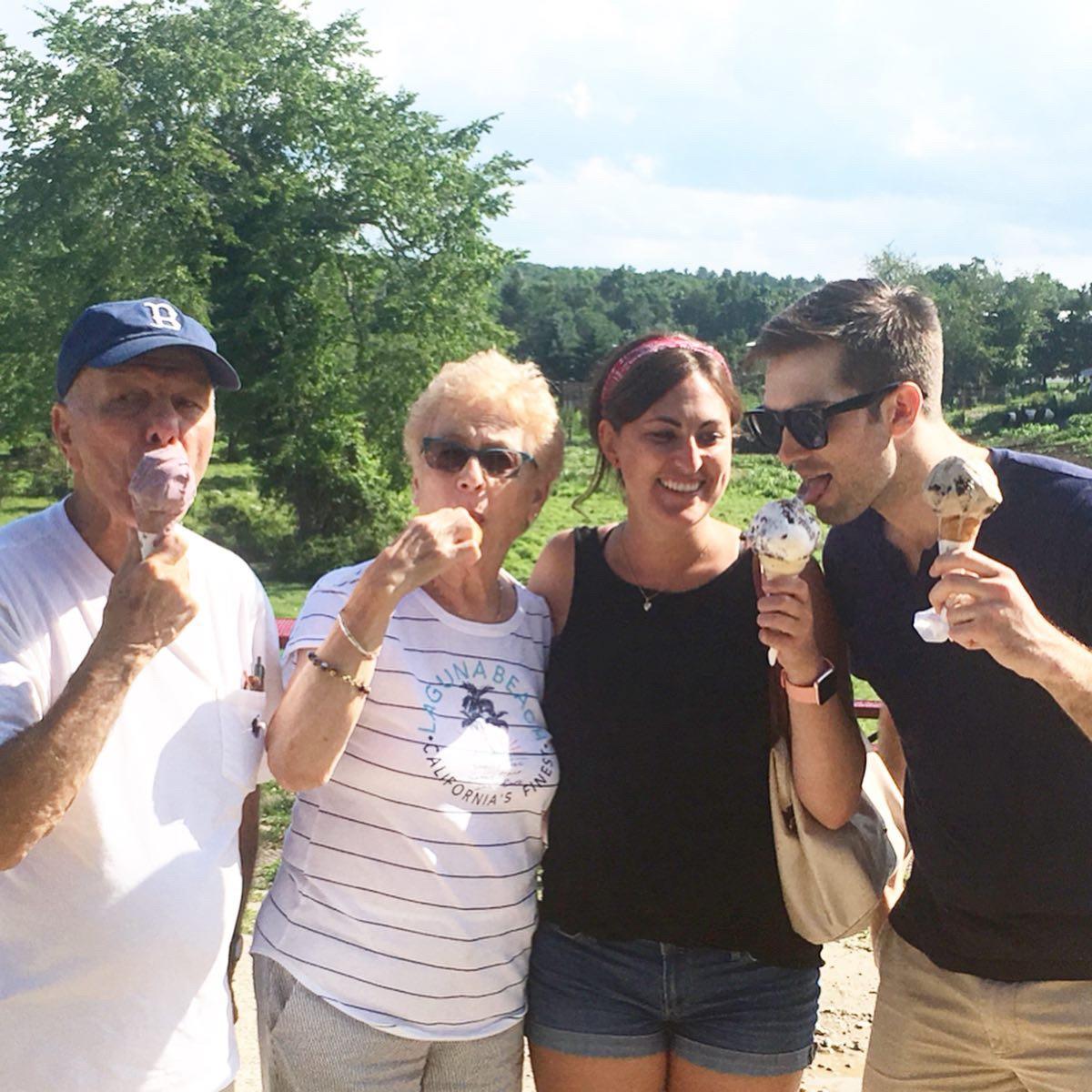 Grant eating all my dessert like usual