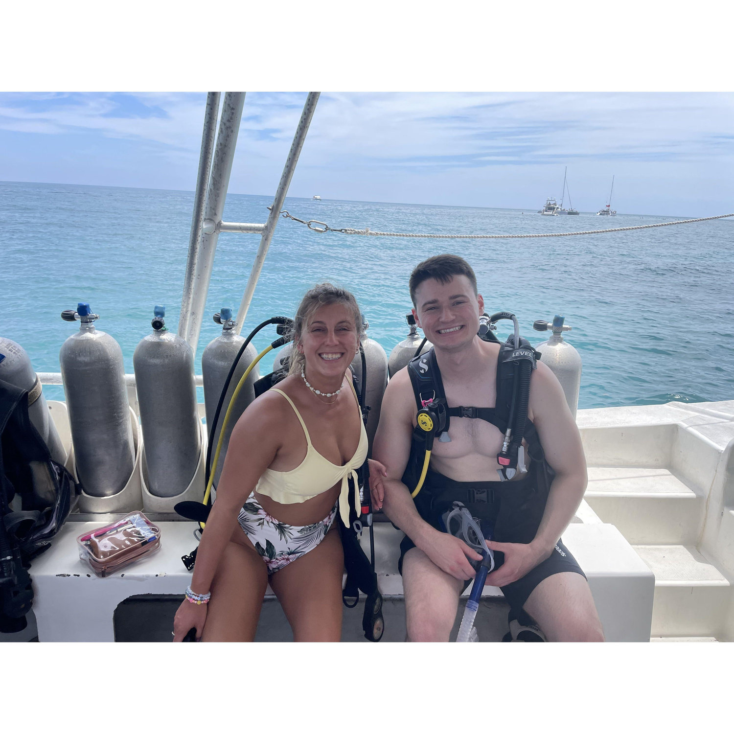 First time we Scuba dove together