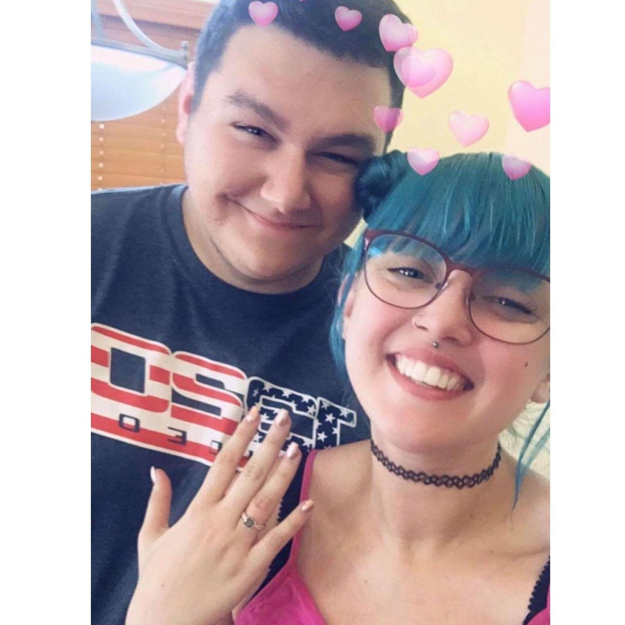 Right after we got engaged! The selfie we used to tell the world! :)