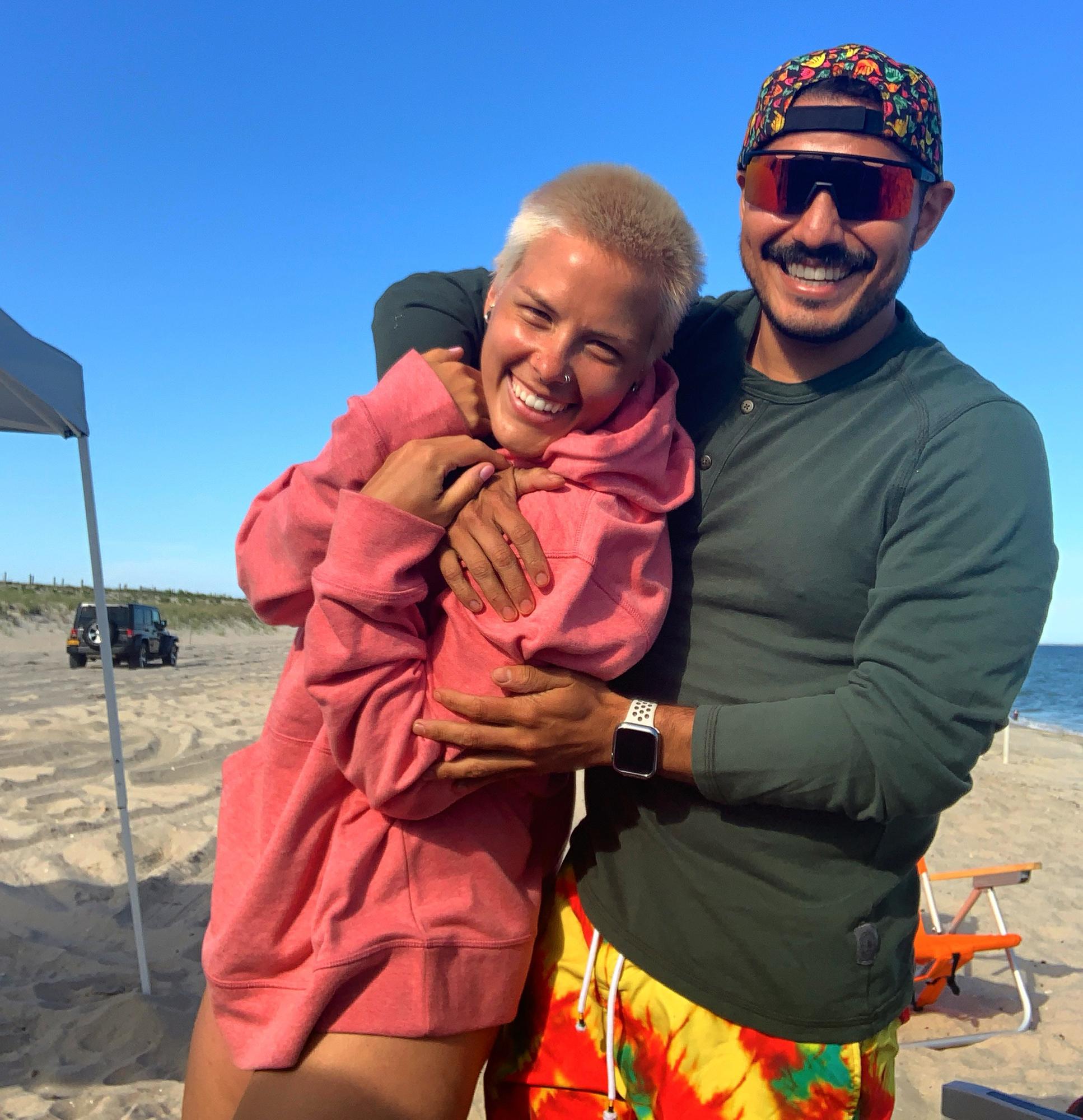 One of our favorite summertime activities - going off road in Alyssa's Jeep at Giglo Beach.