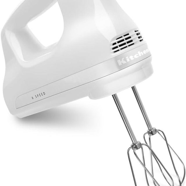 KitchenAid 5 Ultra Power Speed Hand Mixer - KHM512, White