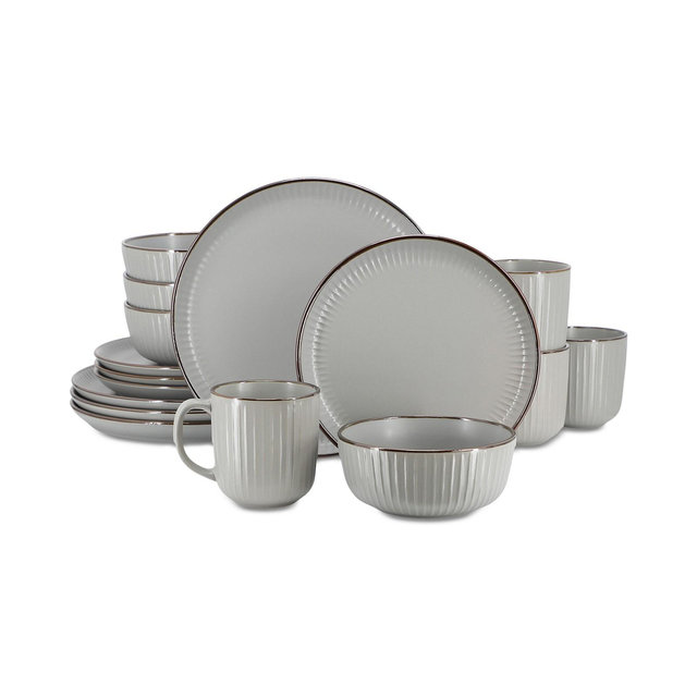 Elama Leo 16 Pc. Dinnerware Set, Service for 4