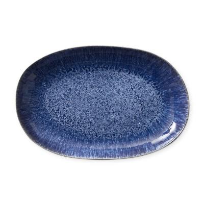 Cyprus Reactive Glaze Serving Platter, Blue