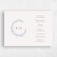 Beige Wedding Program - Goundry