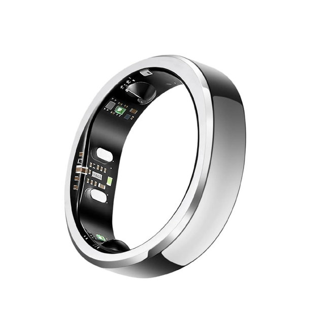 RingConn Gen 3, World’s First Smart Ring with Vascular Trends, No App Subscription, Vibration Alerts, Sleep, Fitness & Heart Rate, 14-Day Battery Life, Size Before You Buy(Size 8, Future Silver)
