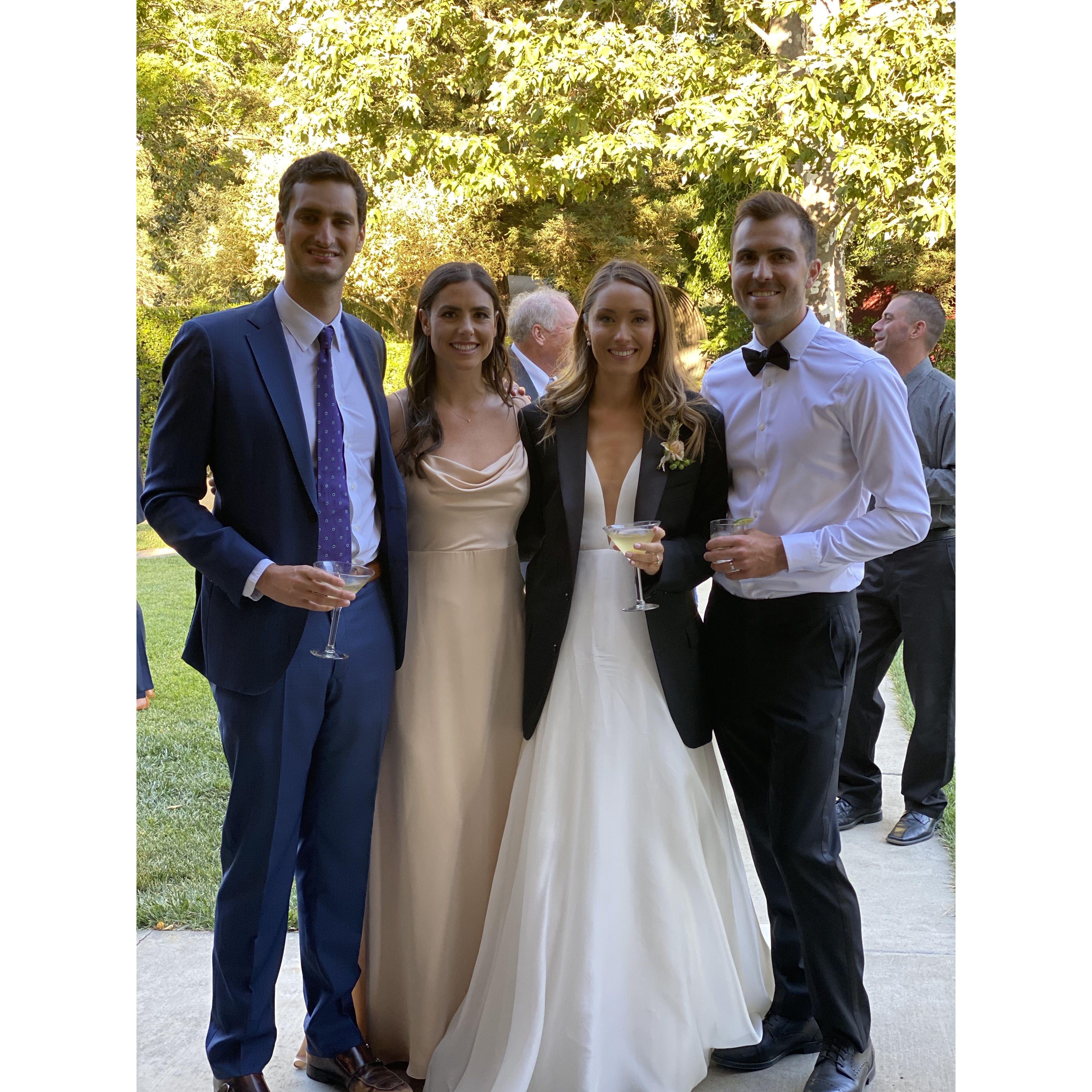 Harry meeting Keely & Michael at their wedding (thanks, Covid!)
