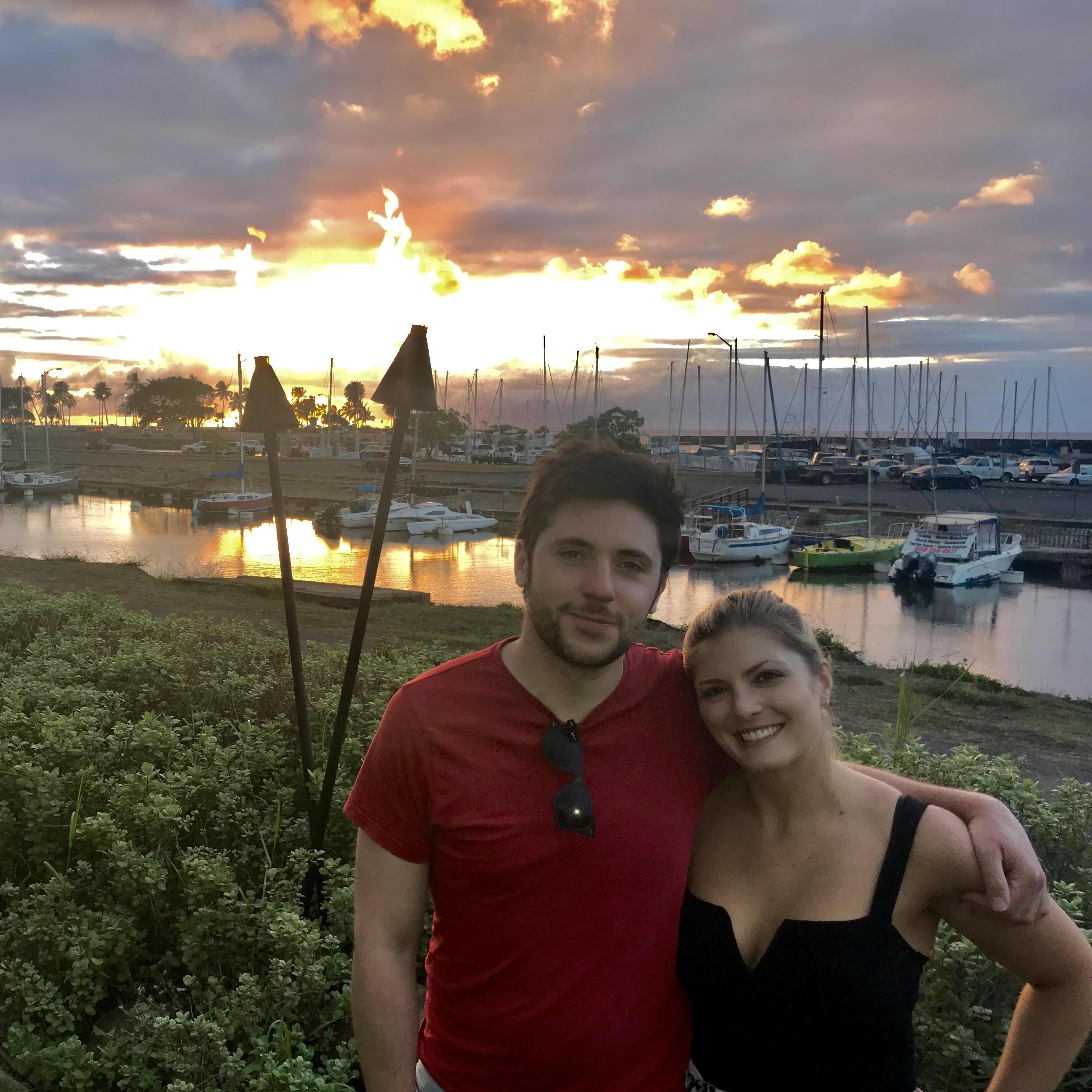 Watching the sunset at a regular Mahdesian spot in Oahu, Haleiwa Joe's in Hawaii
2018