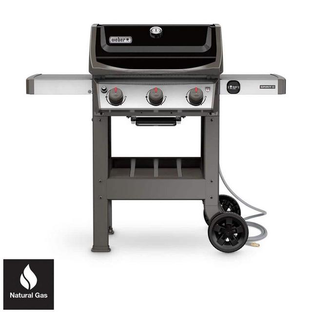 Spirit II E-310 3-Burner Natural Gas Grill in Black