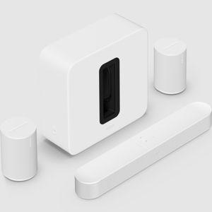 Sonos Premium Immersive Set with Beam, Sub 4, & Era 100 (White)