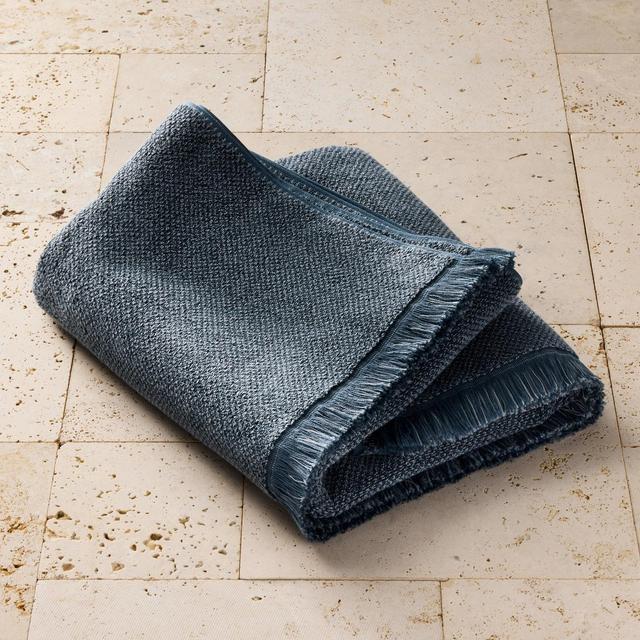 Organic Texture Bath Towel Mineral Blue - Casaluna™