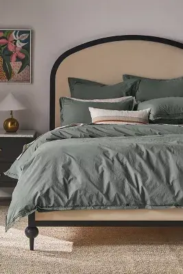 Taylor Organic Cotton Percale Embroidered Duvet​