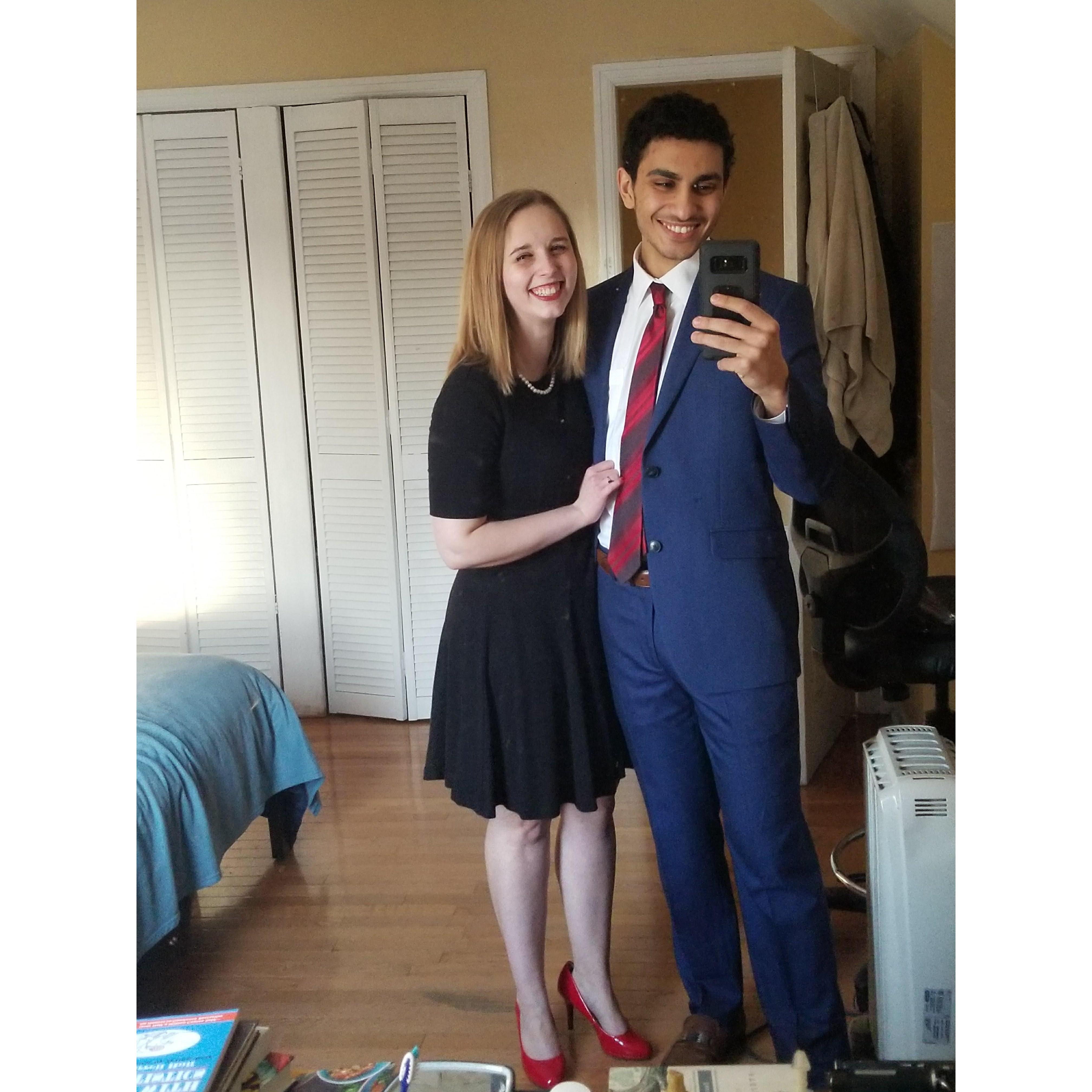 We've been told that we look like we could be the president and first lady. Yeah, we think it's accurate.