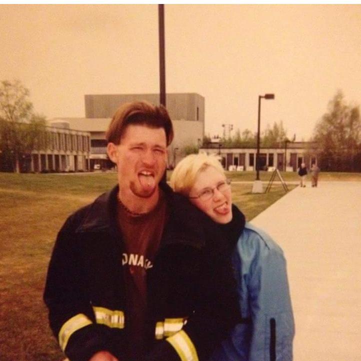 Chris and I as teenagers circa 2000.