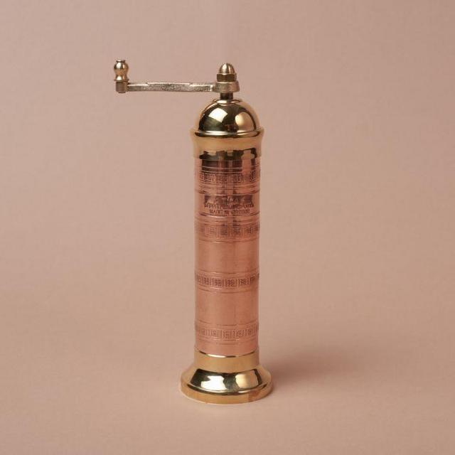 Copper and Brass Pepper Mill