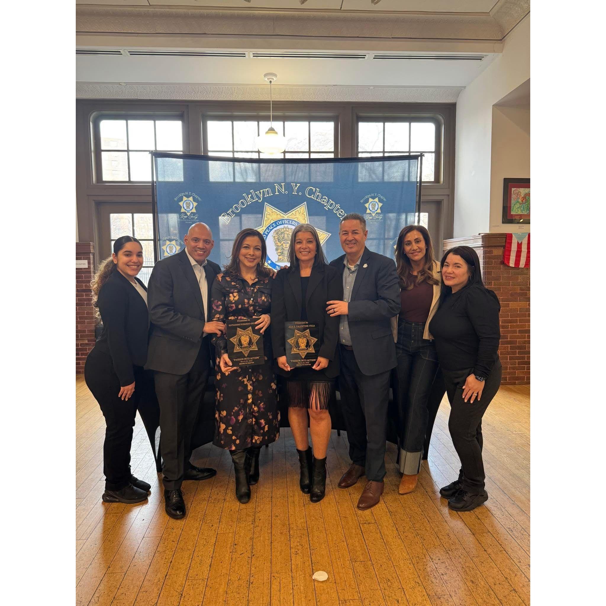 Kat & Evelyn honored on the same day. A treat for our crew!