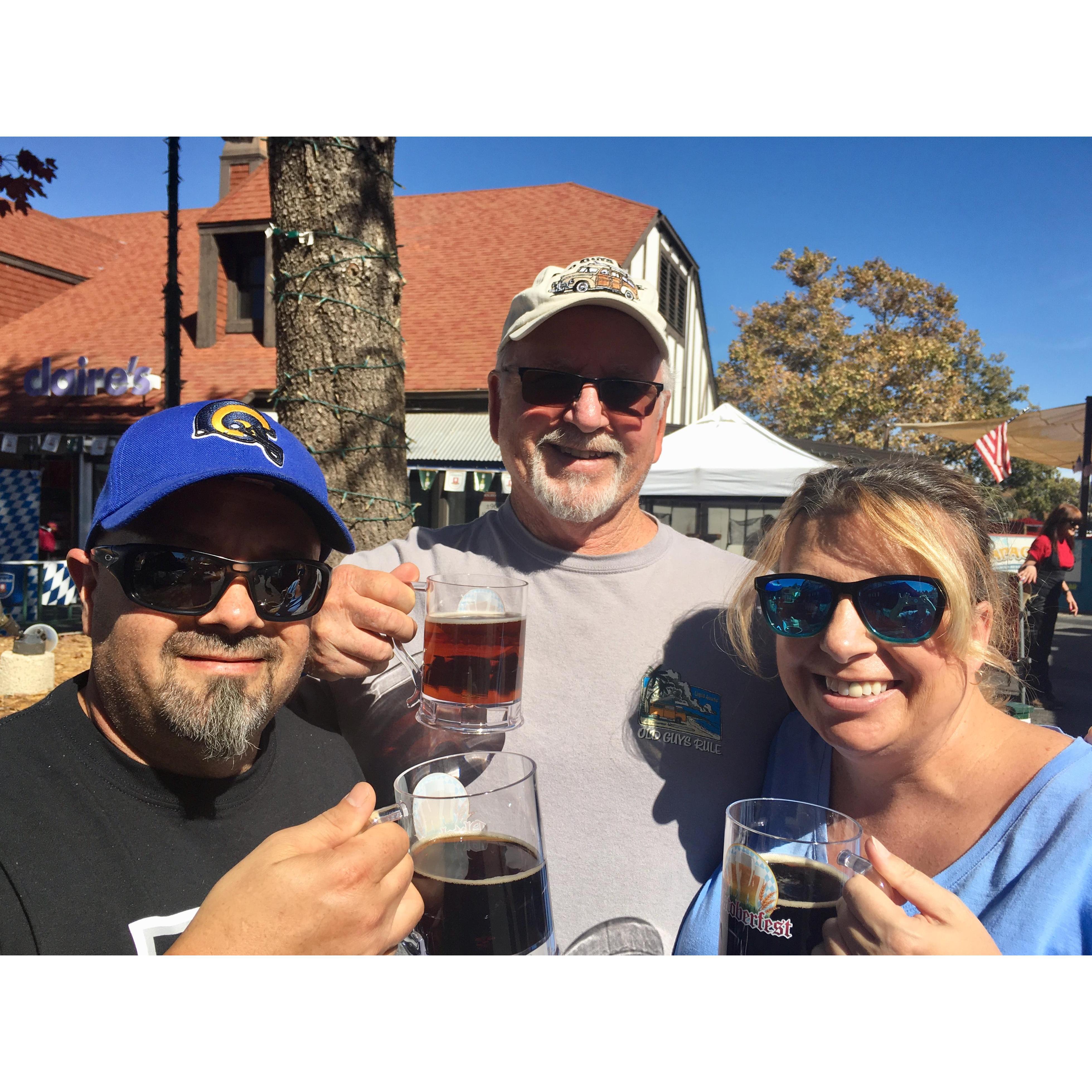 Oktoberfest in Arrowhead with Megan’s parents