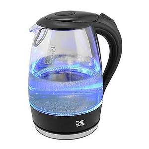 Kalorik 1.7 Liter Cordless Electric Glass Kettle with Blue LED Lights