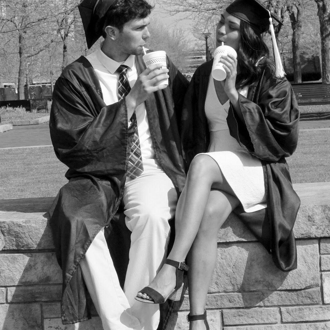 Our first date was our junior year of college, we did the classic go to the creamery and get milkshakes!