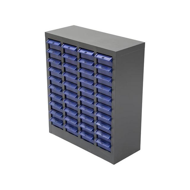 biosp 40 Drawers Bolt and Nut Tool Storage Cabinet Parts Cabinet Hardware Organization Shelves Bolts Bin Tool with ABS Material Drawer Label Stickers for Tool Hardware Storage, Grey