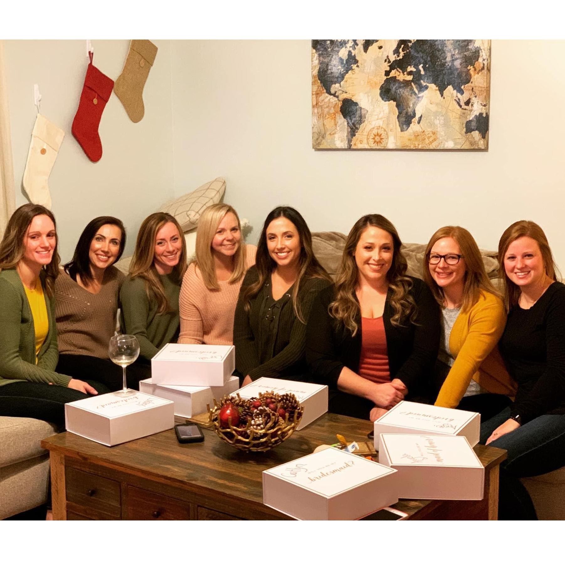 My girls said yes to being in our bridal party!