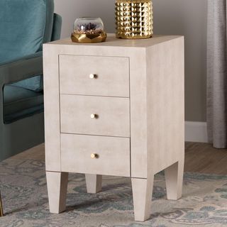 Leyna Modern 3-Drawer End Table