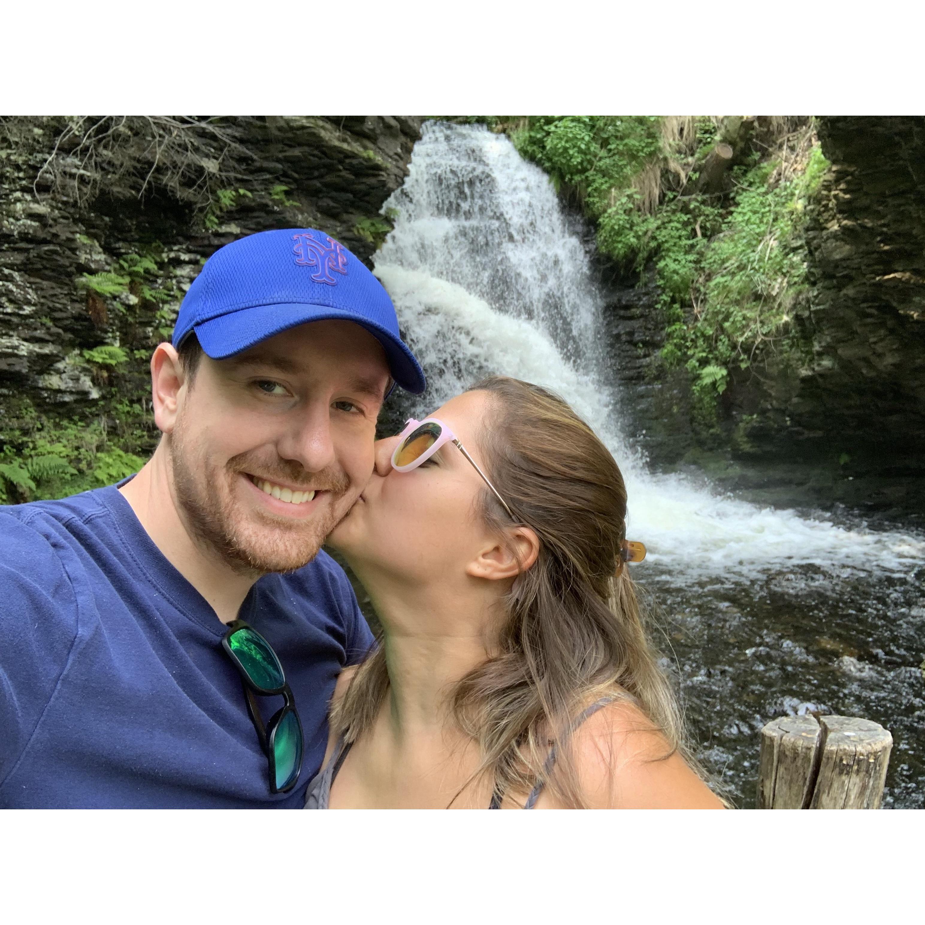 The Poconos Mountains, PA, Bushkill Falls. Summer 2019