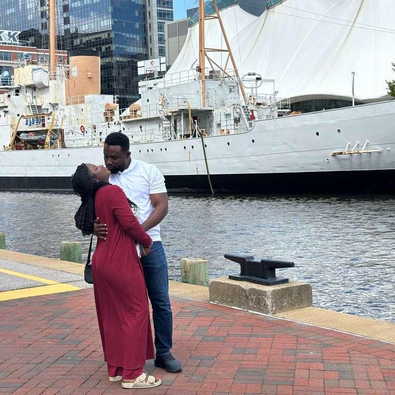 Trip to the National Aquarium in Baltimore, with Ohemaa and David.