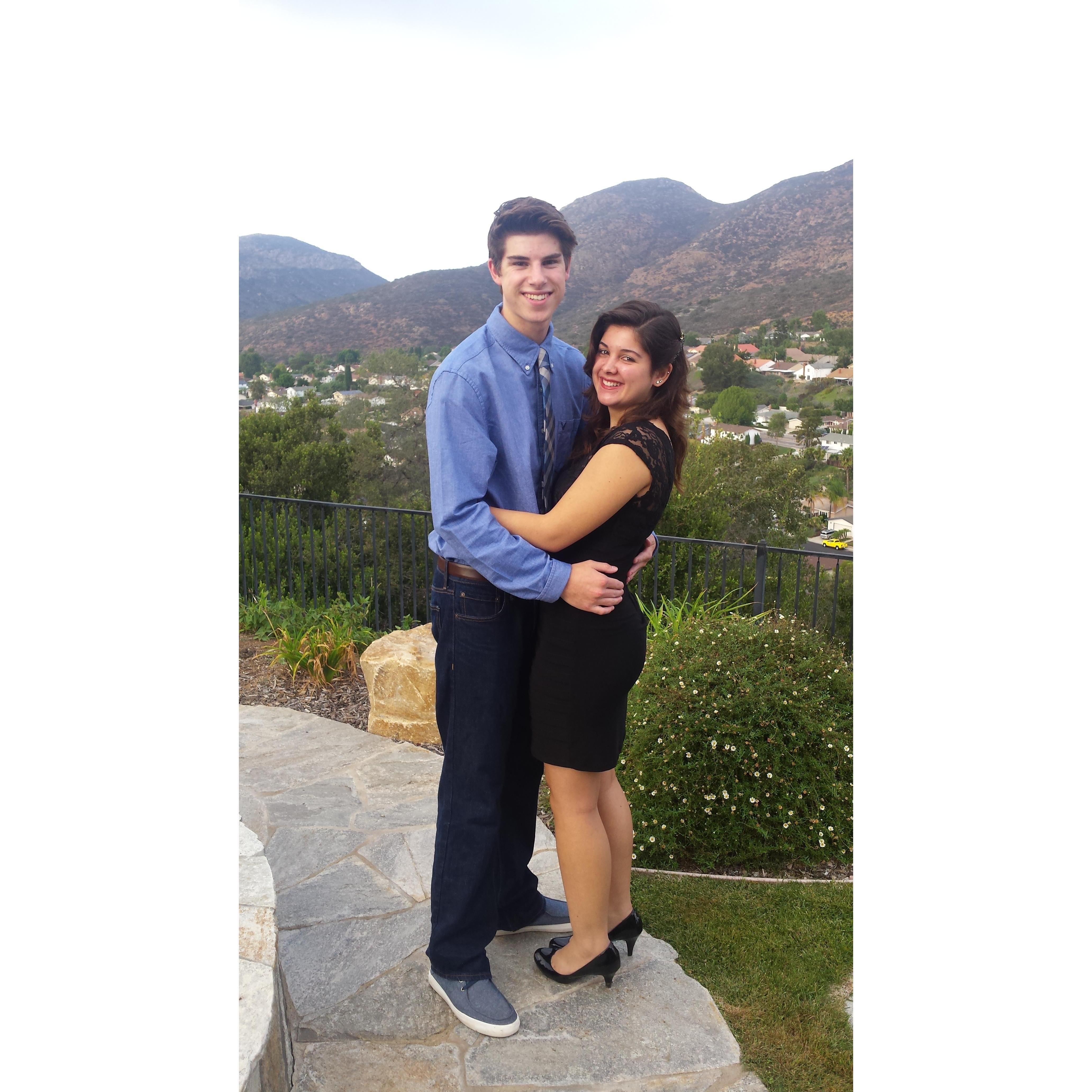 First dance together. Homecoming!