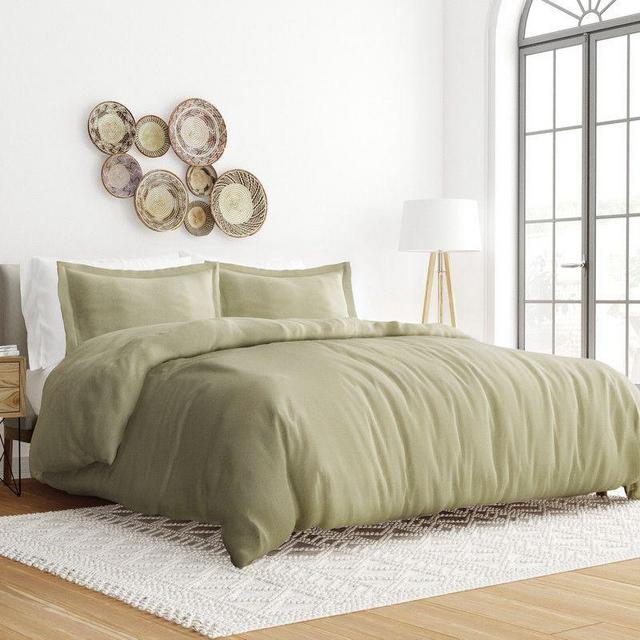 Solid 3 Piece Duvet Cover Sets, 19 Colors - Ultra Soft, Easy Care, Wrinkle Free - Becky Cameron