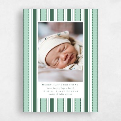 Blue Standard Holiday Card - Mayfair