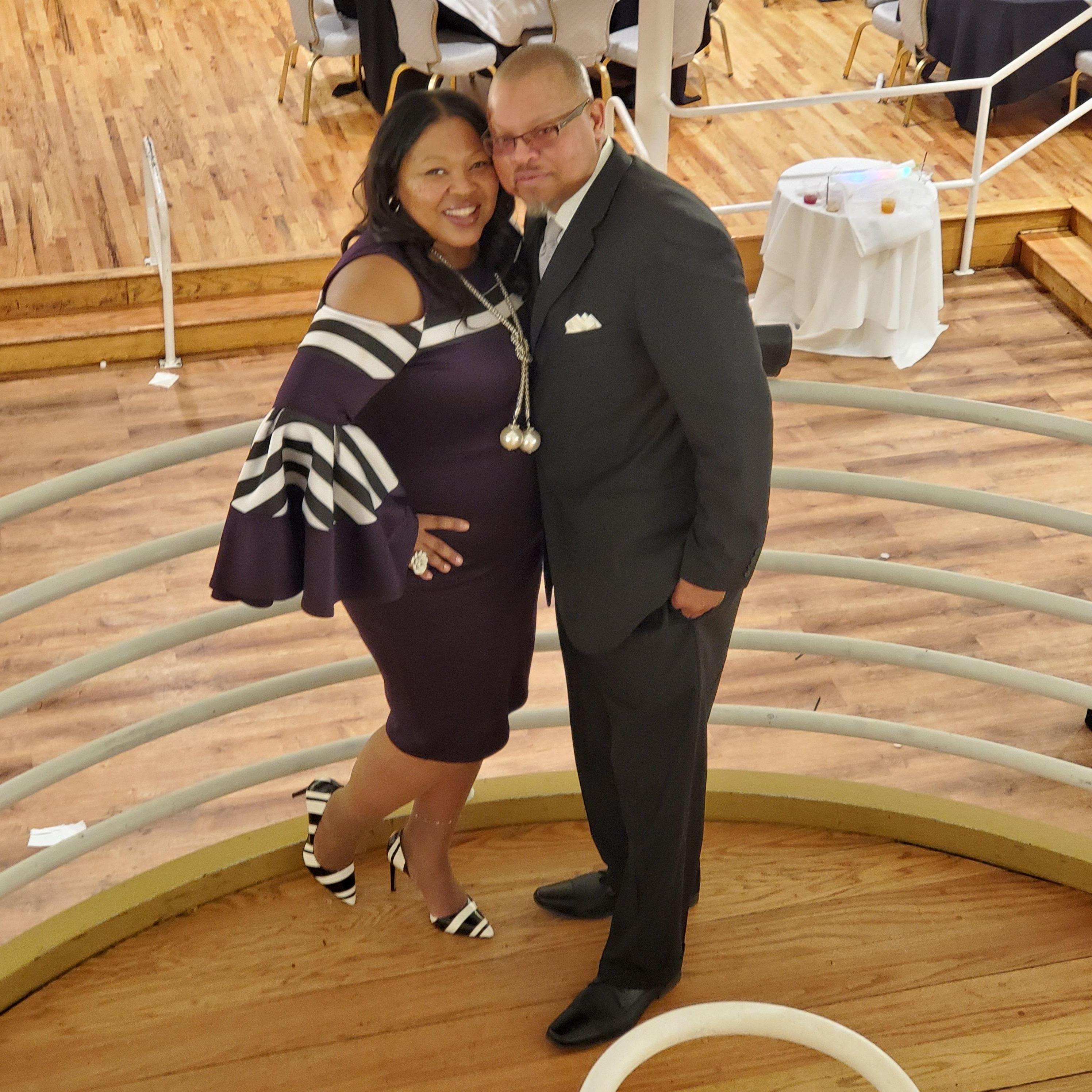 My niece's wedding...our second official outing as a couple. #DestinneyandDemonte