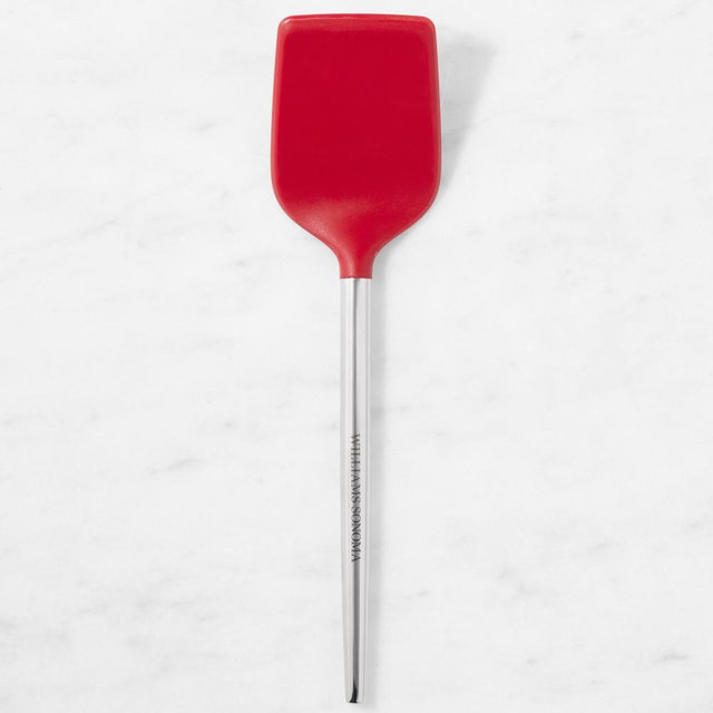 Williams Sonoma Stainless-Steel Silicone Solid Turner, Red