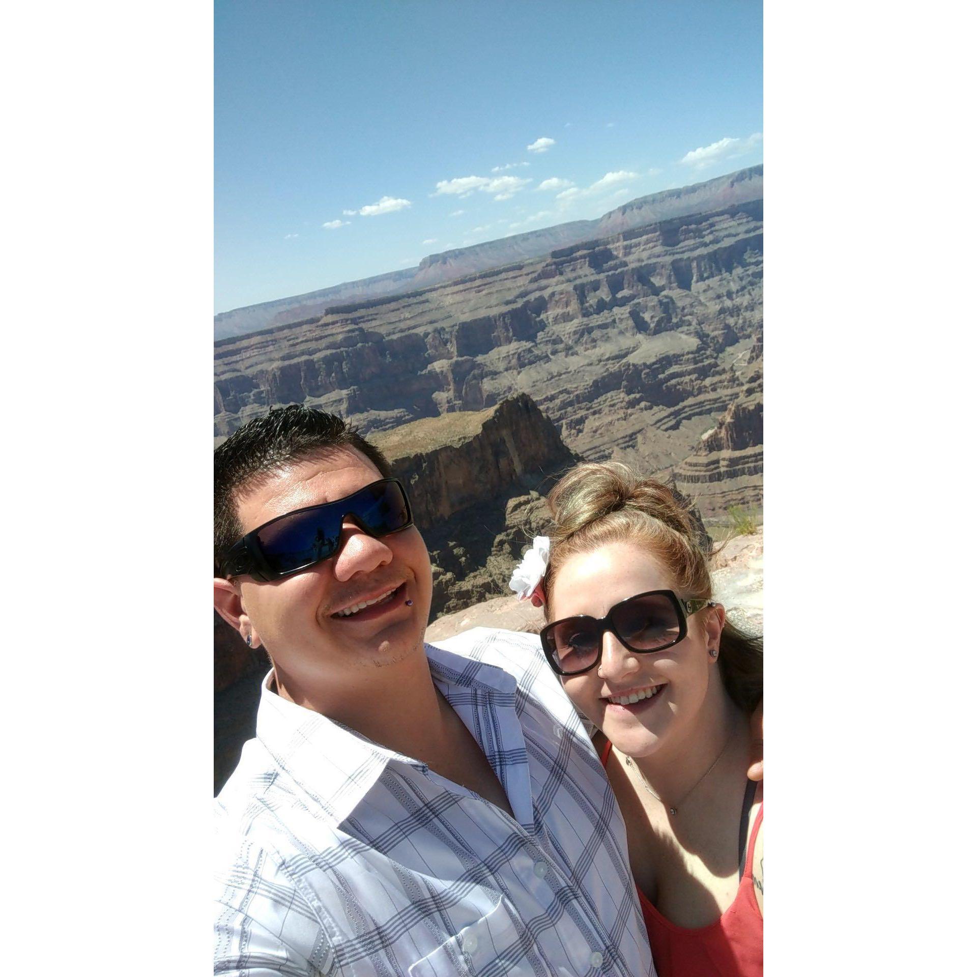 During our helicopter tour of the Grand Canyon