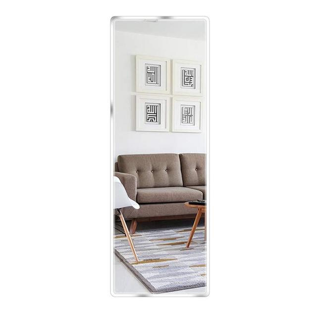 Beauty4U Full Length Mirror Wall-Mounted Mirror Frameless for Bathroom Vanity Make Up Dressing Mirror, 47”x 12''