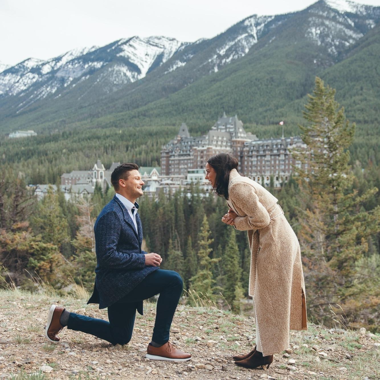 Engaged in Banff, AB!