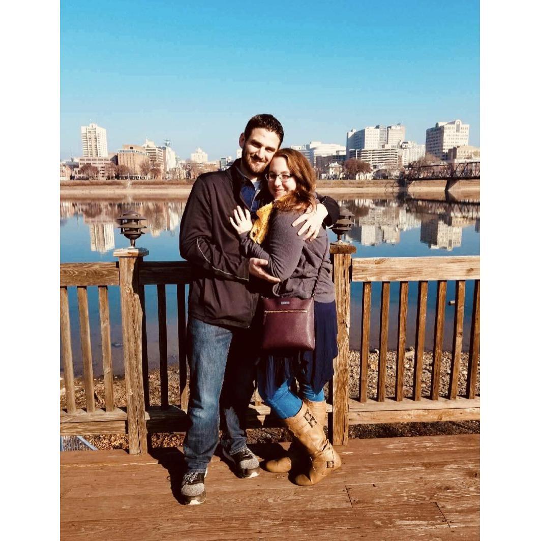 We’re engaged! Chelsea was sick this day, but you wouldn’t know it by those smiling faces!