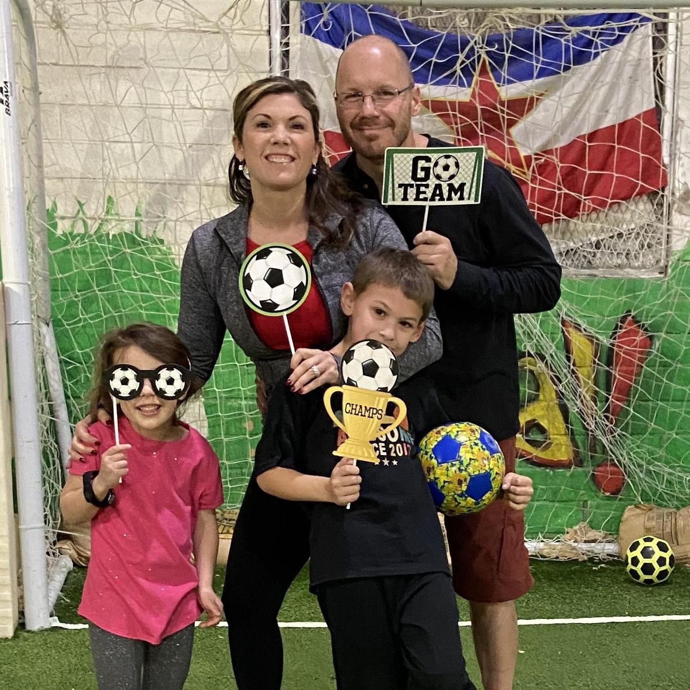 February 2020:  Jackson's 7th Birthday Party at a local indoor soccer field.
