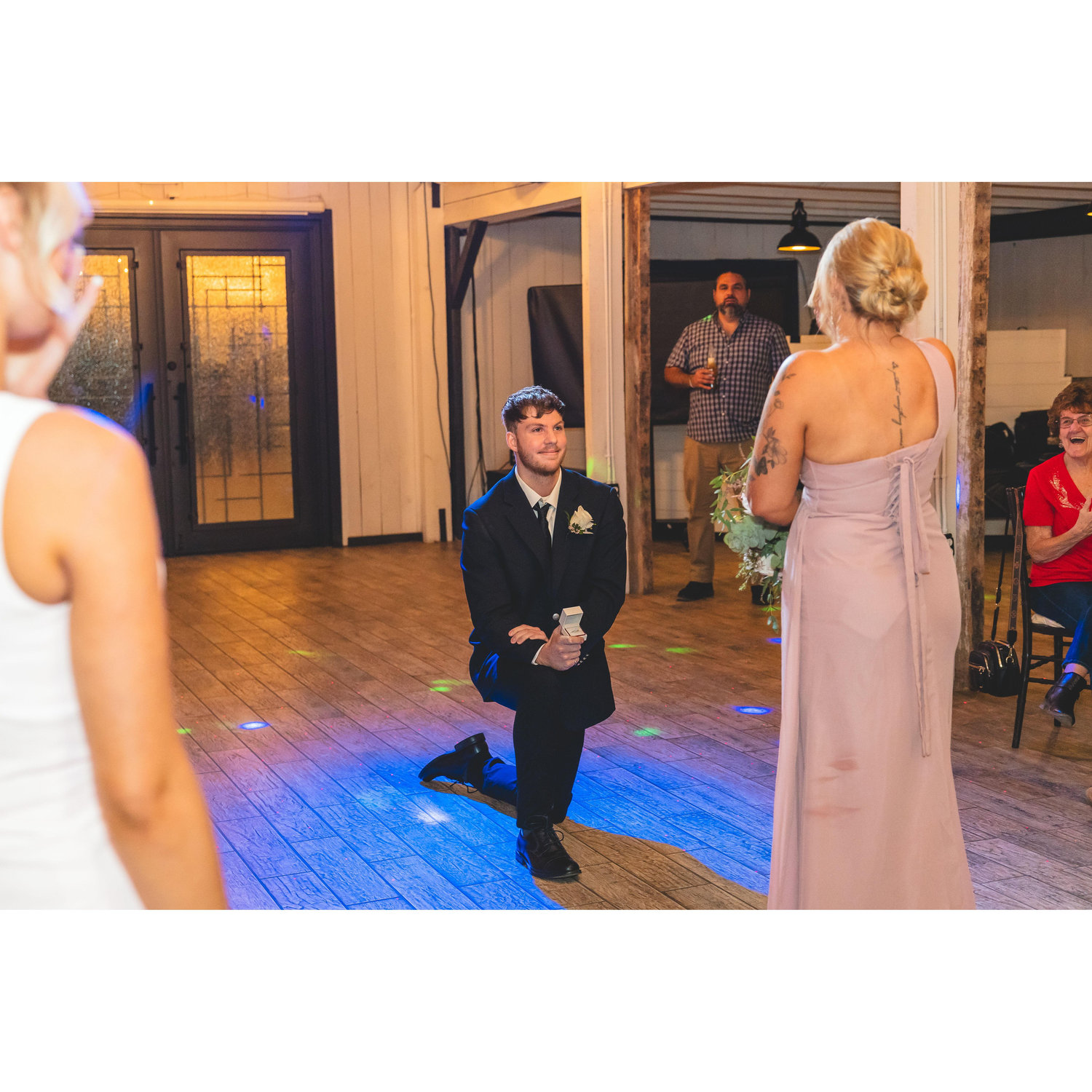 When Austin got down on one knee. Finally!!
