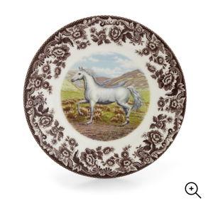 Woodland Salad Plate 8 Inch, Arabian Horse