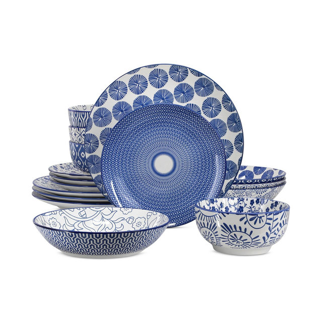 Elama Zen 16 Pc. Dinnerware Set, Service for 4