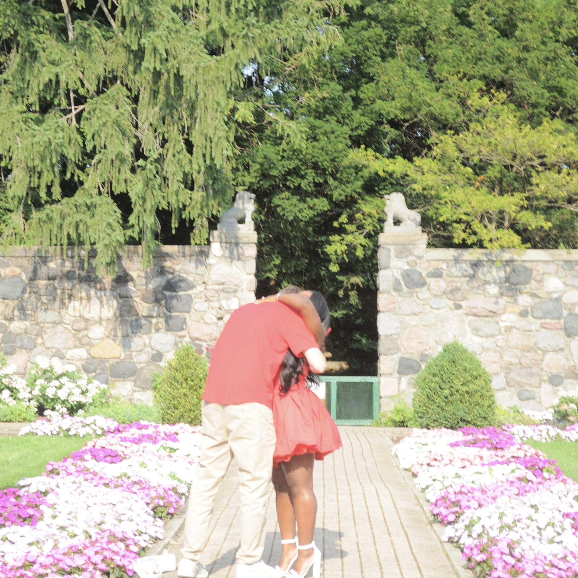 Moments after proposal
