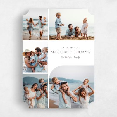 White Ticket Holiday Card - Paige